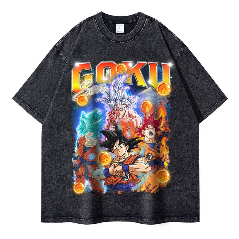 Goku T-shirts Oversized Anime Dragon Ball T Shirt