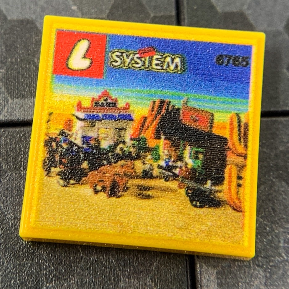 Gold City Junction Western Set 6765 - Custom Printed 2x2 Tile