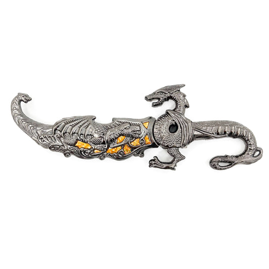 Golden Dragon Fantasy Dagger Knife