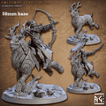 Goldhorn Cervid Riders: Sculpt B (High Elf Calvary Unit) - No Helmet / Bow