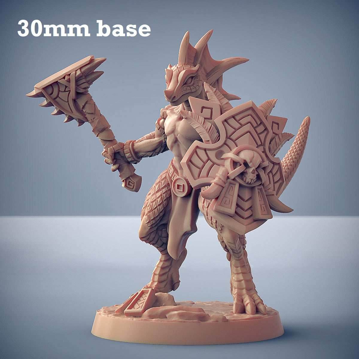 Goldmaw Lizard: Sculpt E (Female Lizardfolk Warrior) - 