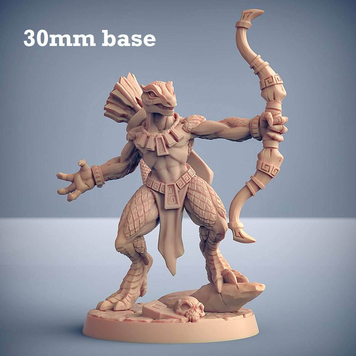 Goldmaw Lizard: Sculpt F (Female Lizardfolk Warrior) - 