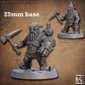 Golemmar Gnome: Sculpt A (Male Gnome Artificer) - No Hat w/ Steampunky Backpack / Steam Gauntlet / Hammer-Side Out