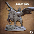 Golemmar Lamassu (Winged Sphinx with or without Gnome Rider) - With Rider