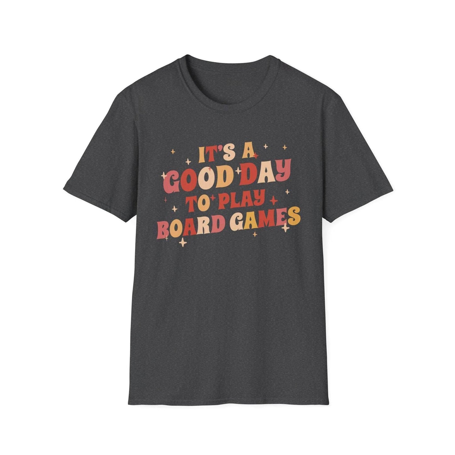 Good Day to Play Board Games T-Shirt - Dark Heather / S