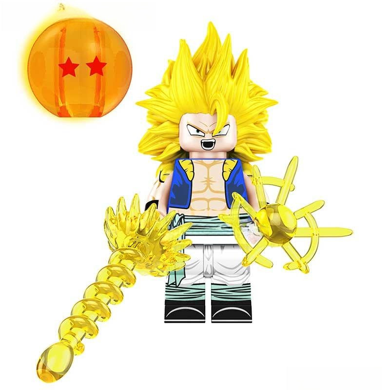 Gotenks Dragon Ball Z Lego Minifigures Anime Custom Toys 2