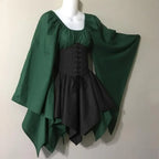 Gothic Elf Corset Dress – Medieval Fairy Lolita Cosplay