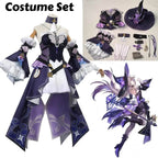 Gothic Herta Cosplay Dress – Fantasy Witch Lolita Costume Set - Costume Set / M