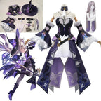 Gothic Herta Cosplay Dress – Fantasy Witch Lolita Costume Set - Costume and wig / XXL