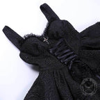Gothic Double-Layered Polyester Party Dress - Polyester / S - Bust 73-86 cm