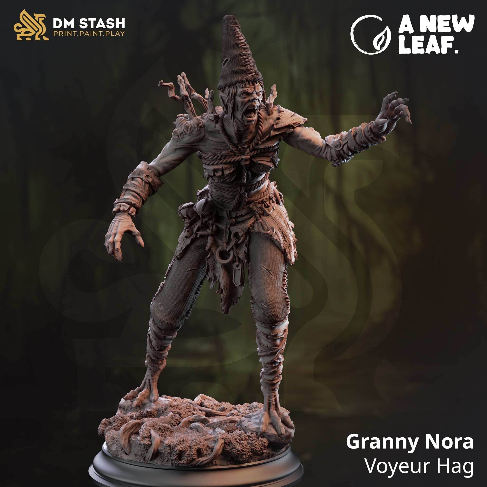 Granny Nora, Voyeur Hag (Female Forest Ghoul) - 32mm Scale