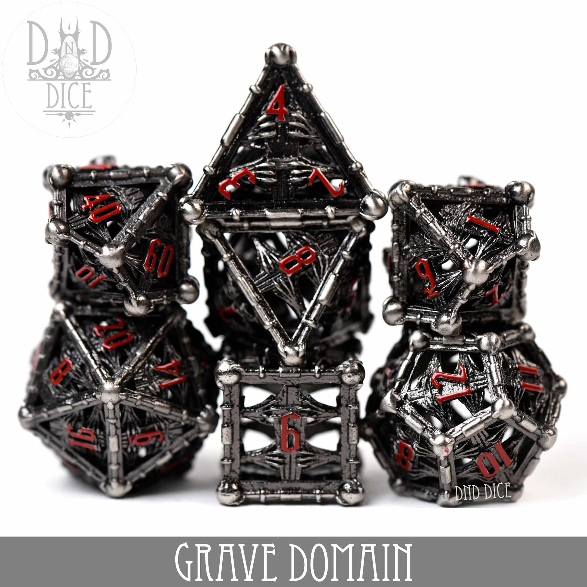 Grave Domain Metal Dice Set (Gift Box)