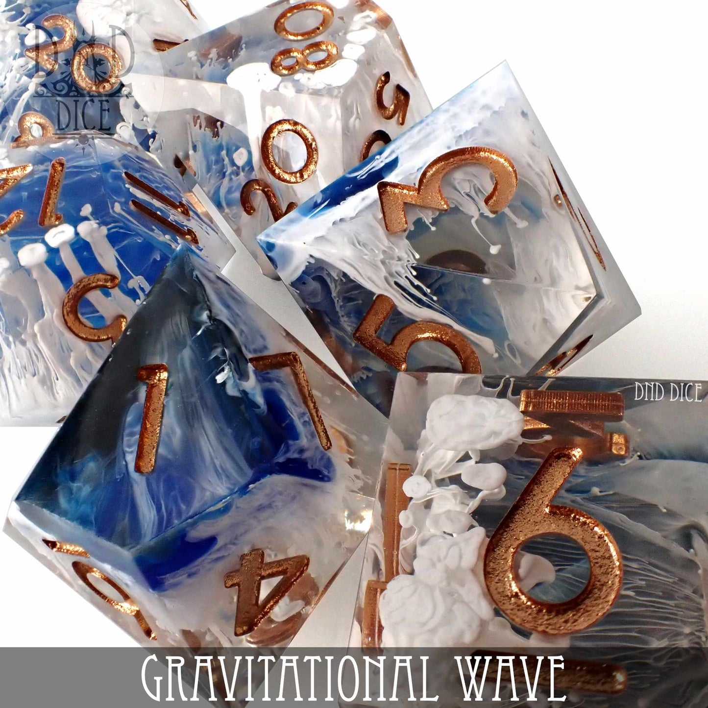 Gravitational Wave Handmade Dice Set