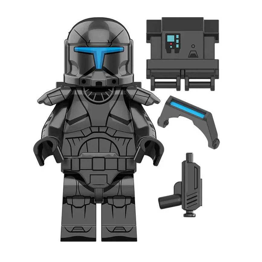 Gray Commando Clone trooper Lego Star wars Minifigures - 