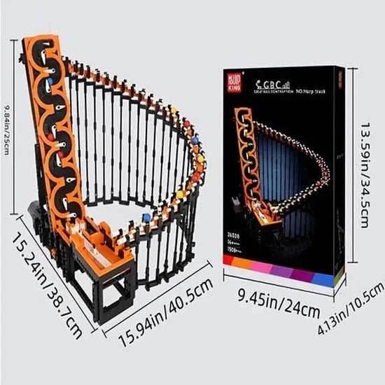 Great Ball Contraption Harp Track With 1508 Pieces - 