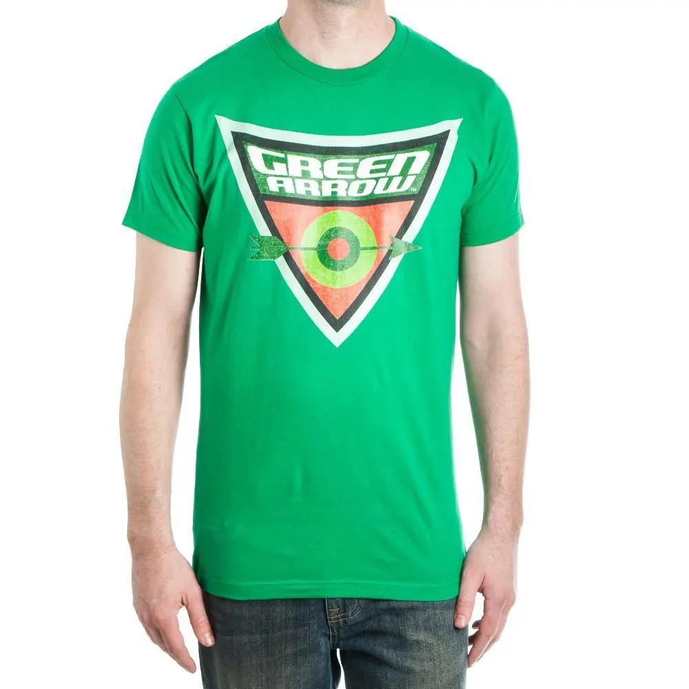 Green Arrow Bullseye Target Men's Green T-Shirt Tee Shirt