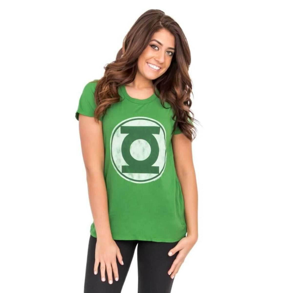 Green Lantern Distressed Logo Juniors T-shirt - S