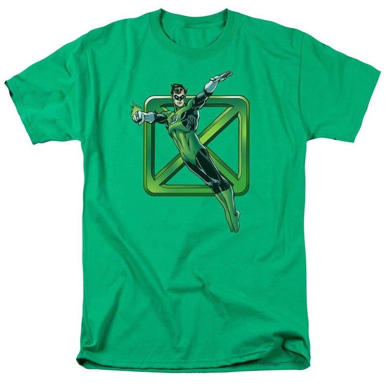 Green Lantern II Flying X Symbol T-Shirt - S