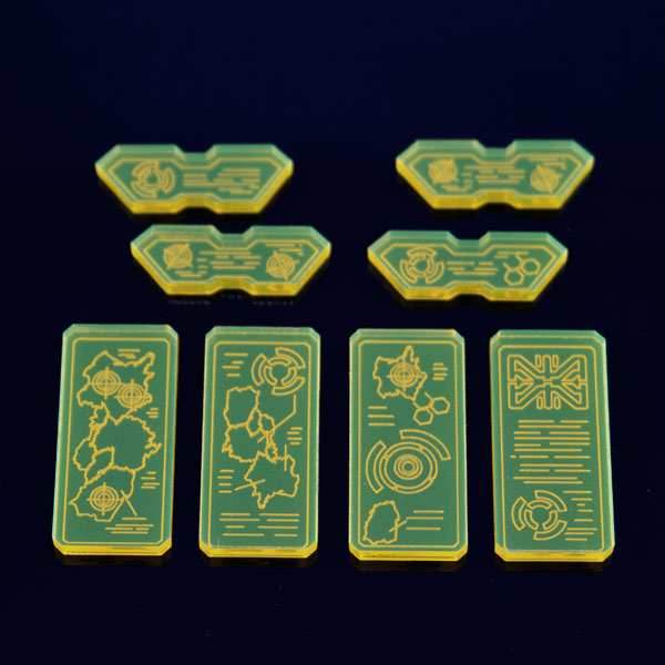 Fluorescent Scifi Screens - Communication Array / Fluorescent Yellow