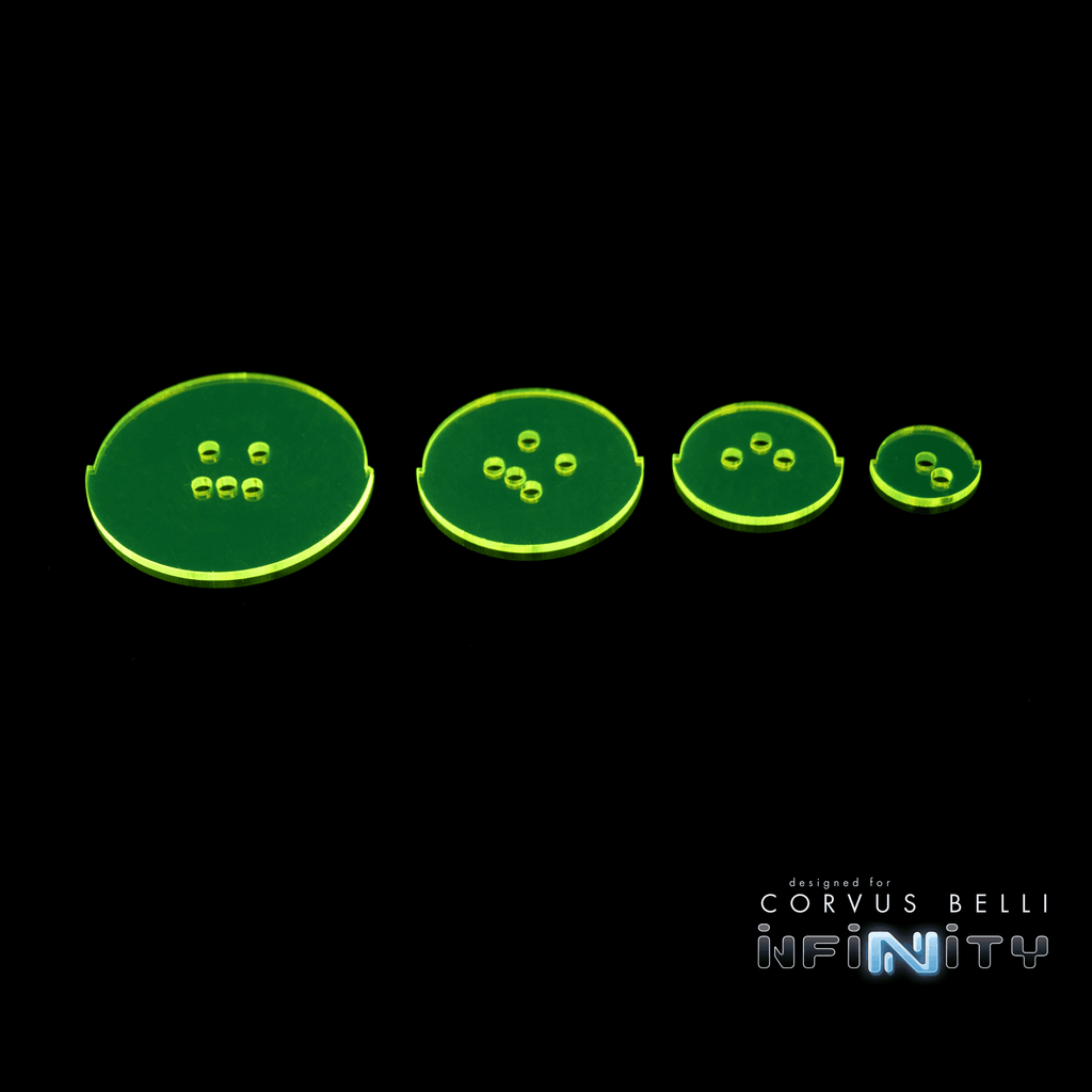Line of Fire Status Discs - 25mm / Green