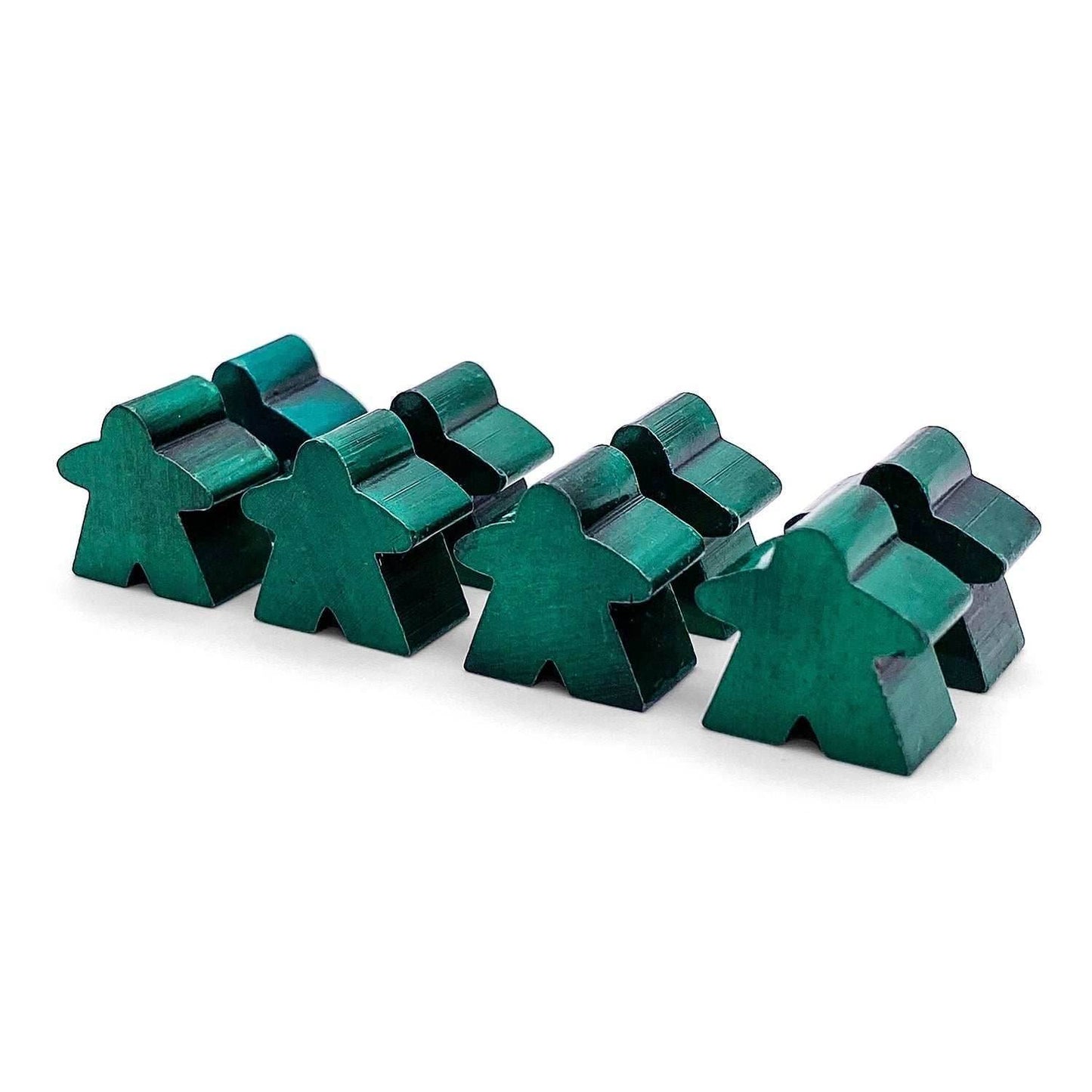 8 Pack of Green Enamel Meeples by Norse Foundry - 