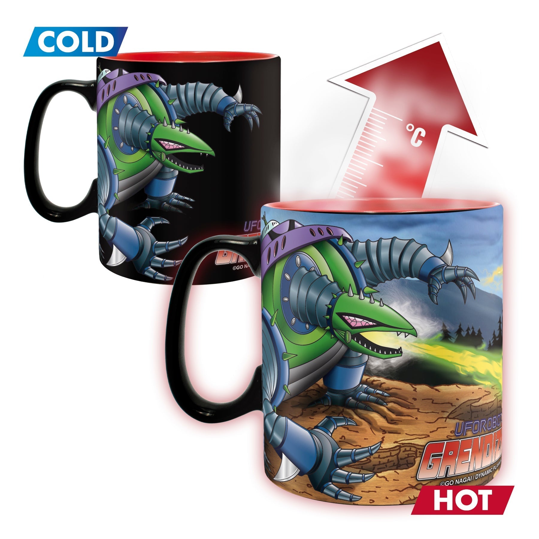 Grendizer vs Giru Giru Heat Change Mug