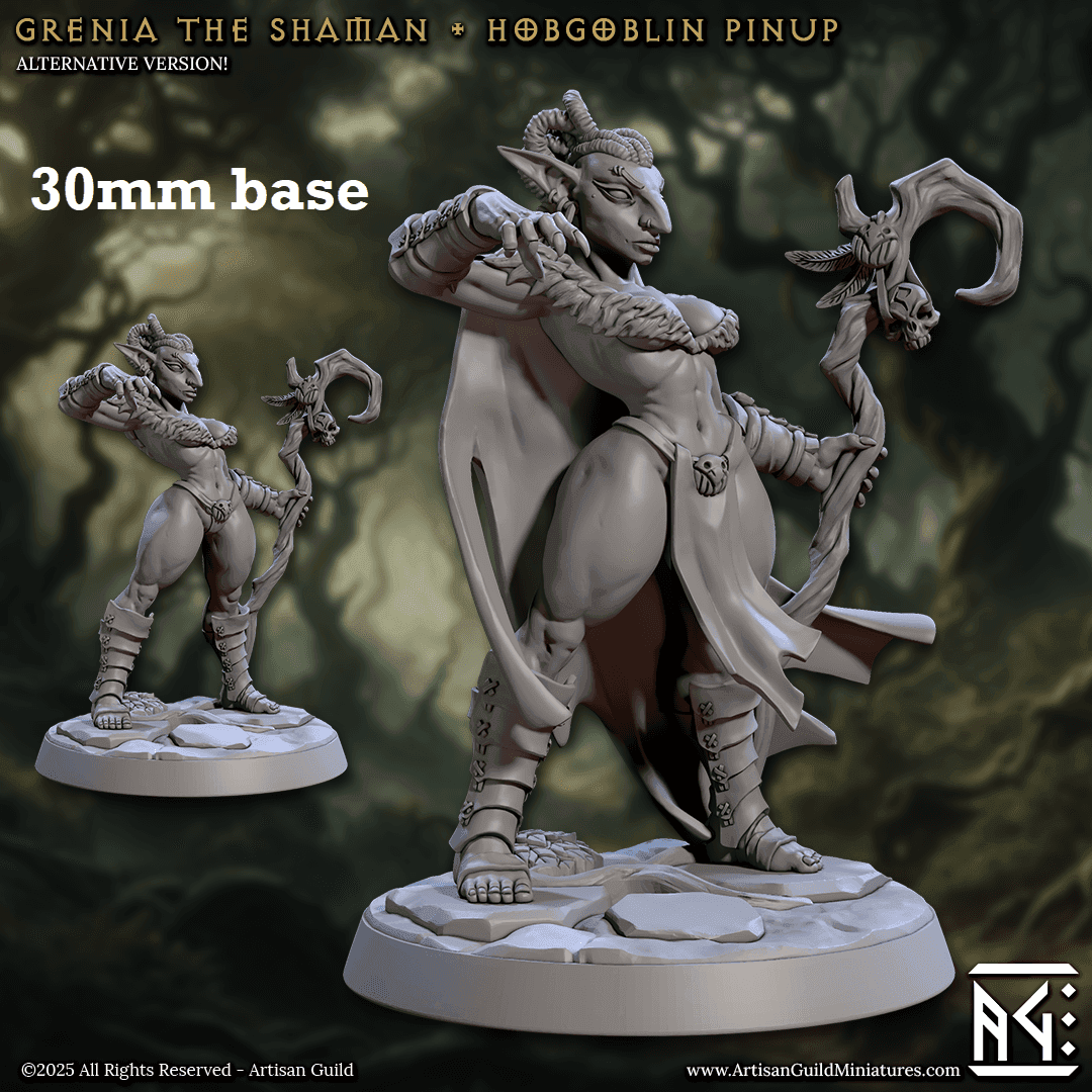 Grenia the Shaman (Female Hobgoblin Shaman) - Cape