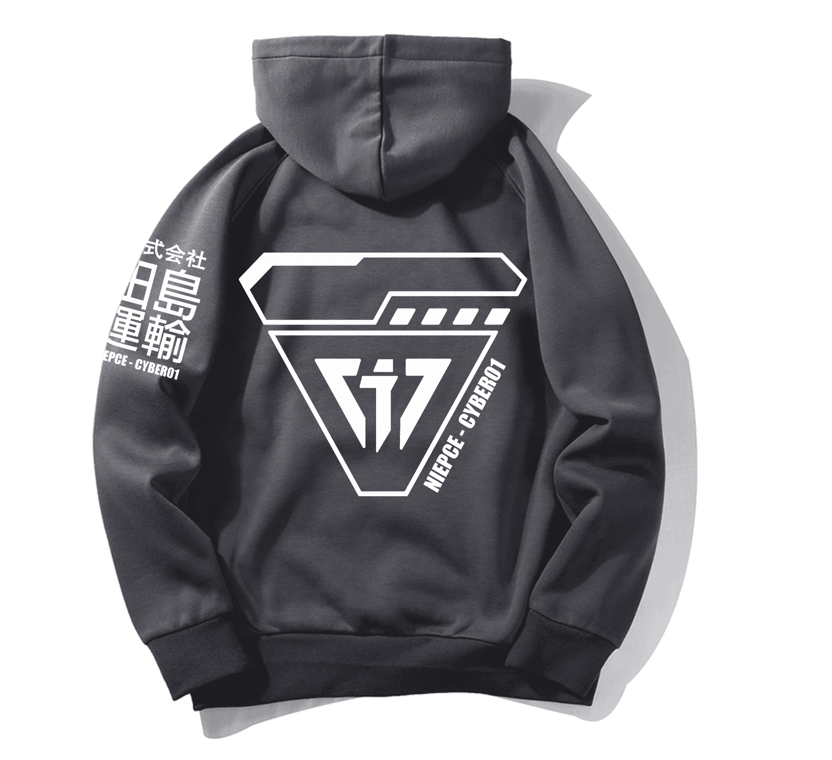 MHH1 Grey Niepce Cyber01 Hoodie - Grey / M