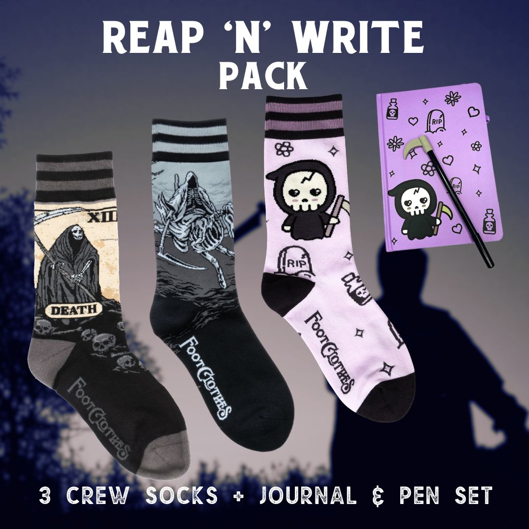 Grim Reaper Reap 'n' Write Pack | 3 Designs + Journal