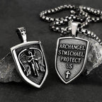 Archangel Saint Michael Sword Stainless Steel Pendant - Stainless Steel / Pendant Only