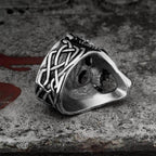 Berserker Stainless Steel Viking Skull Ring - Stainless steel / 7