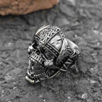 Berserker Stainless Steel Viking Skull Ring - Stainless steel / 7