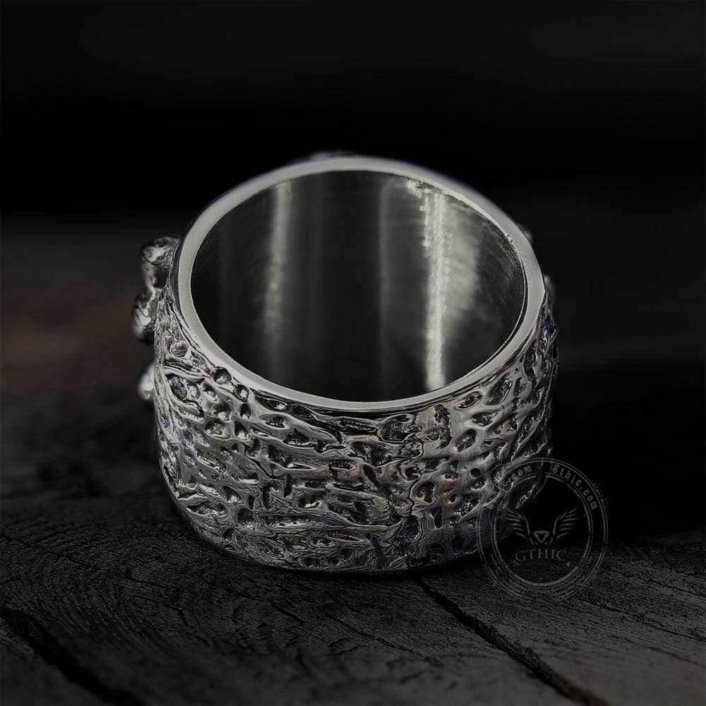 Crossbones Pirate Stainless Steel Skull Ring - Stainless steel / 7