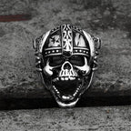 Berserker Stainless Steel Viking Skull Ring - Stainless steel / 7
