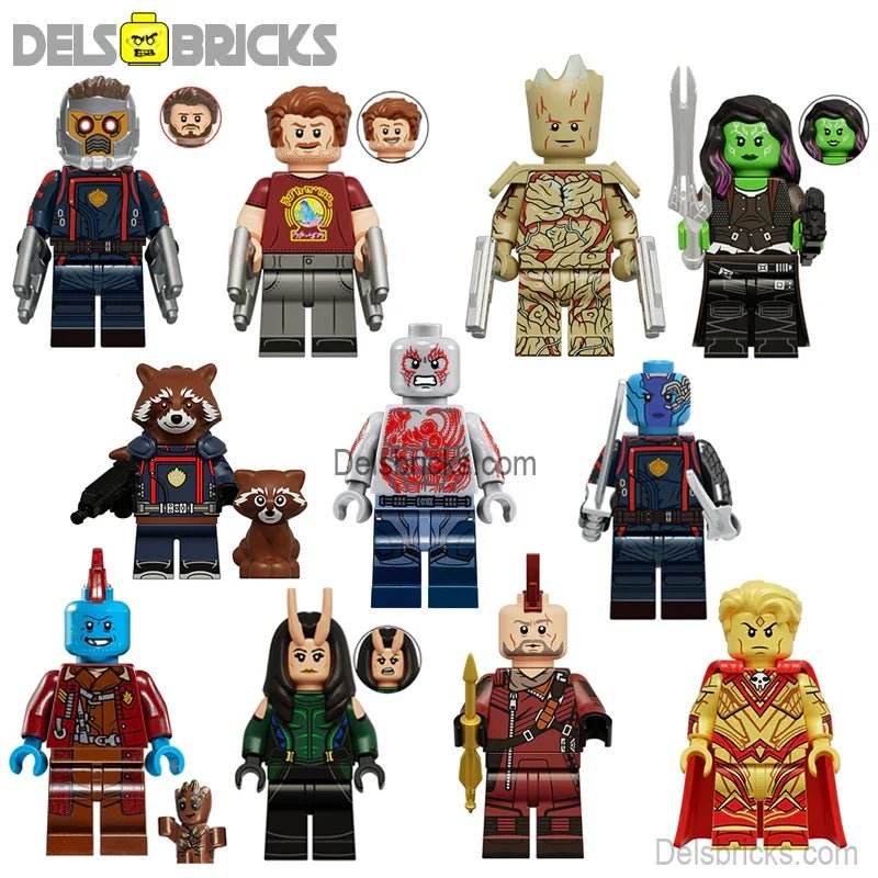 Guardians of the Galaxy set of 11 Best Lego Minifigures Custom Toys - 