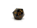 Gun Metal D20 - Signature Font - Gold Font - 