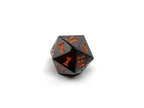 Gun Metal D20 - Signature Font - Orange Font - 