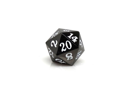 Gun Metal D20 - Signature Font -  White Font