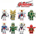 Gundam Anime Series Mech Suits set of 8 Lego Minifigures Custom Toys