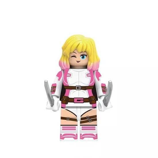 Pink Blade Hero Custom Minifig - 