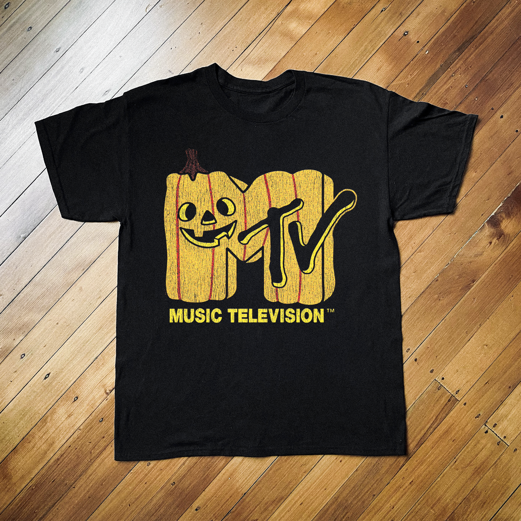Mtv Halloween Vintage Black T-Shirt