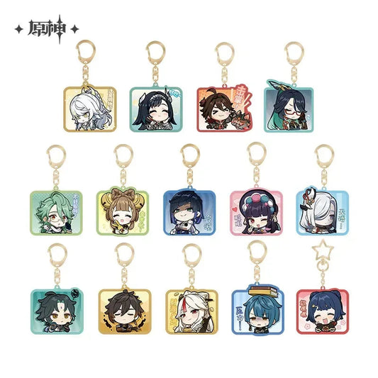 Liyue Chibi Emojis Series Keychain Genshin Impact