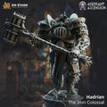 Hadrian, the Iron Colossal (Male Warforged Barbarian) - 32mm Scale
