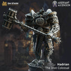 Hadrian, the Iron Colossal (Male Warforged Barbarian) - 32mm Scale