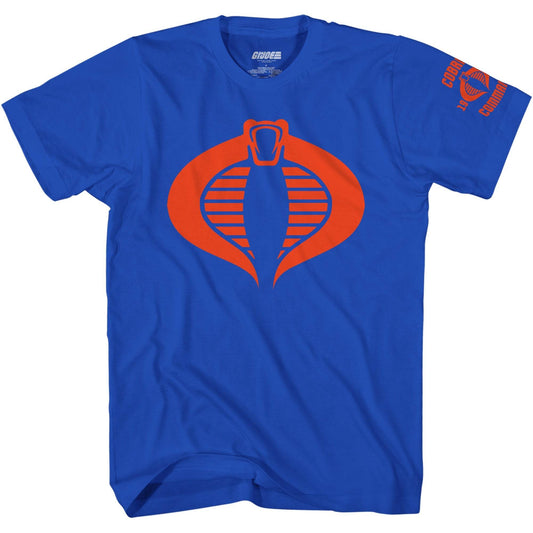 G.I. Joe Cobra Army Logo 1982 Blue Adult T Shirt - S