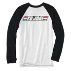 G.I.Joe Logo 80's Yo Joe! Baseball Raglan Style Adult T-Shirt - S