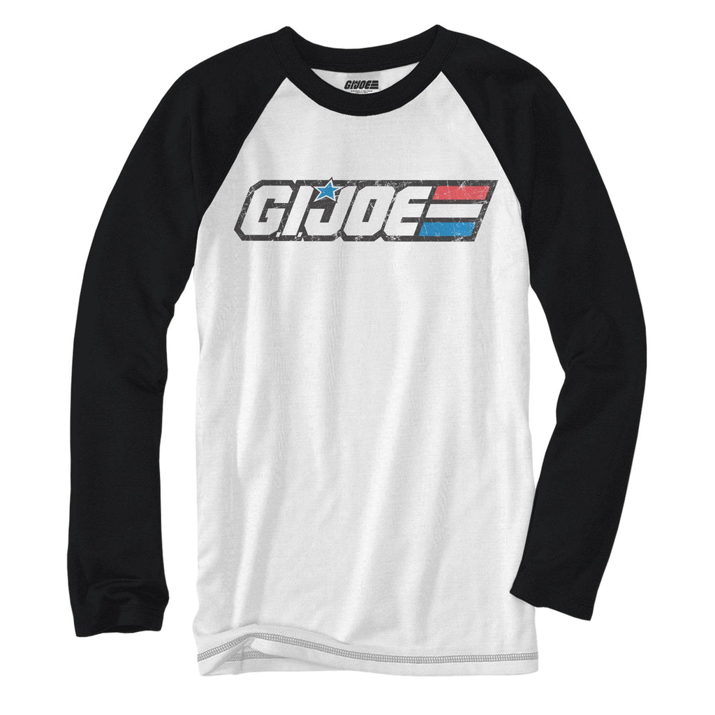 G.I.Joe Logo 80's Yo Joe! Baseball Raglan Style Adult T-Shirt - S