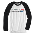 G.I.Joe Logo 80's Yo Joe! Baseball Raglan Style Adult T-Shirt - S