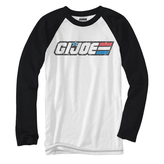 G.I.Joe Logo 80's Yo Joe! Baseball Raglan Style Adult T-Shirt - S