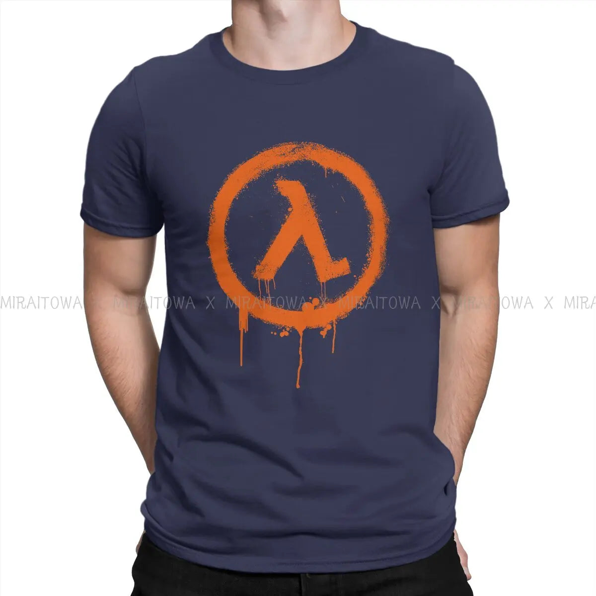 Half Life Game Rise Shine T Shirt Graphic Men's Tees Summer Cotton Tops Harajuku O-Neck TShirt